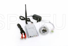 Set wireless camera in electric lamp and receiver