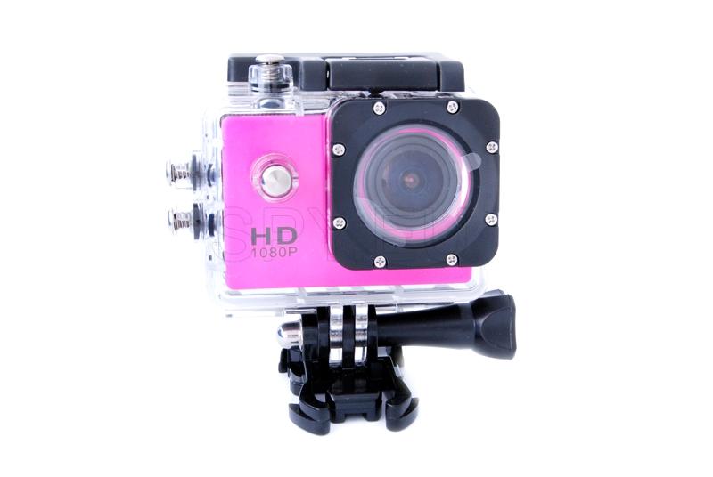 Sports airtight FullHD camera - pink