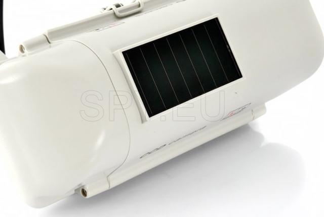 Fake camera with solar panel